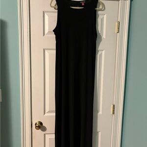 Elegant Black Sleeveless Maxi Dress
